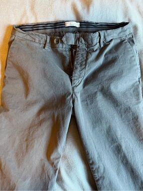 Men's LUCA FALONI slim Cotton Chino Pants - Gray / 32x31